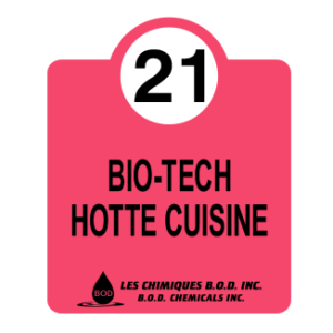 Cultures bactériennes pour hottes de cuisine #21-#F