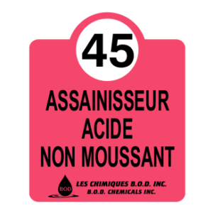 Détergent acide non moussant #45