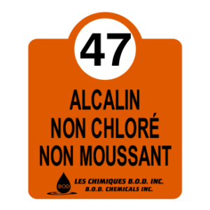 Détergent alcalin non chloré non moussant #47