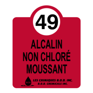 Détergent alcalin non chloré moussant #49