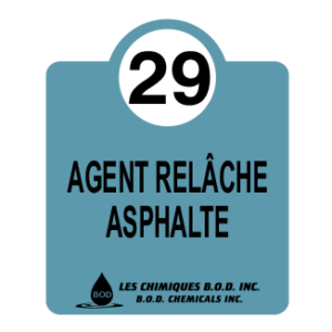 Agent de relâche écologique pour asphalte #29