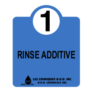 Iodine-based glass washer sanitizer/rinse additive #1