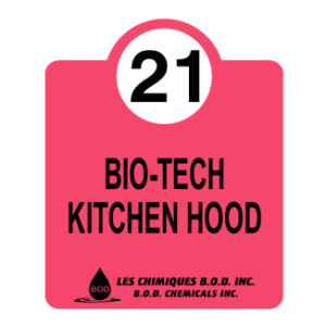 Bacterial cultures for kitchen hoods #21-#F