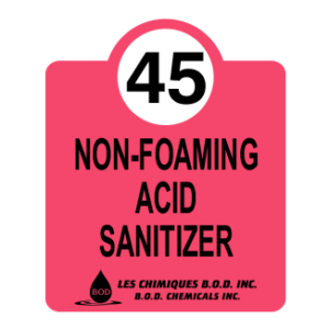 Non-foaming acid detergent #45
