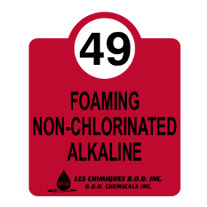 Foaming non-chlorinated alkaline detergent #49